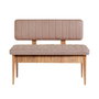 Hanah Home Banco Pino Atlántico, Piedra, 110x85x46 cm